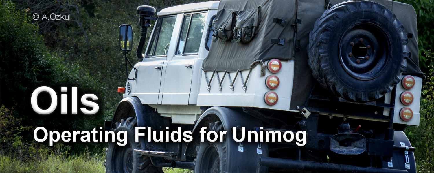 Oils - Operating Fluids for Unimog
